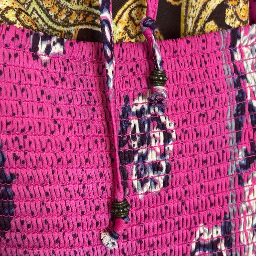 Free People Miranda Paisley Scarf Print Halter Wide Crop Leg Jumpsuit M - Picture 10 of 14